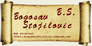 Bogosav Stojilović vizit kartica